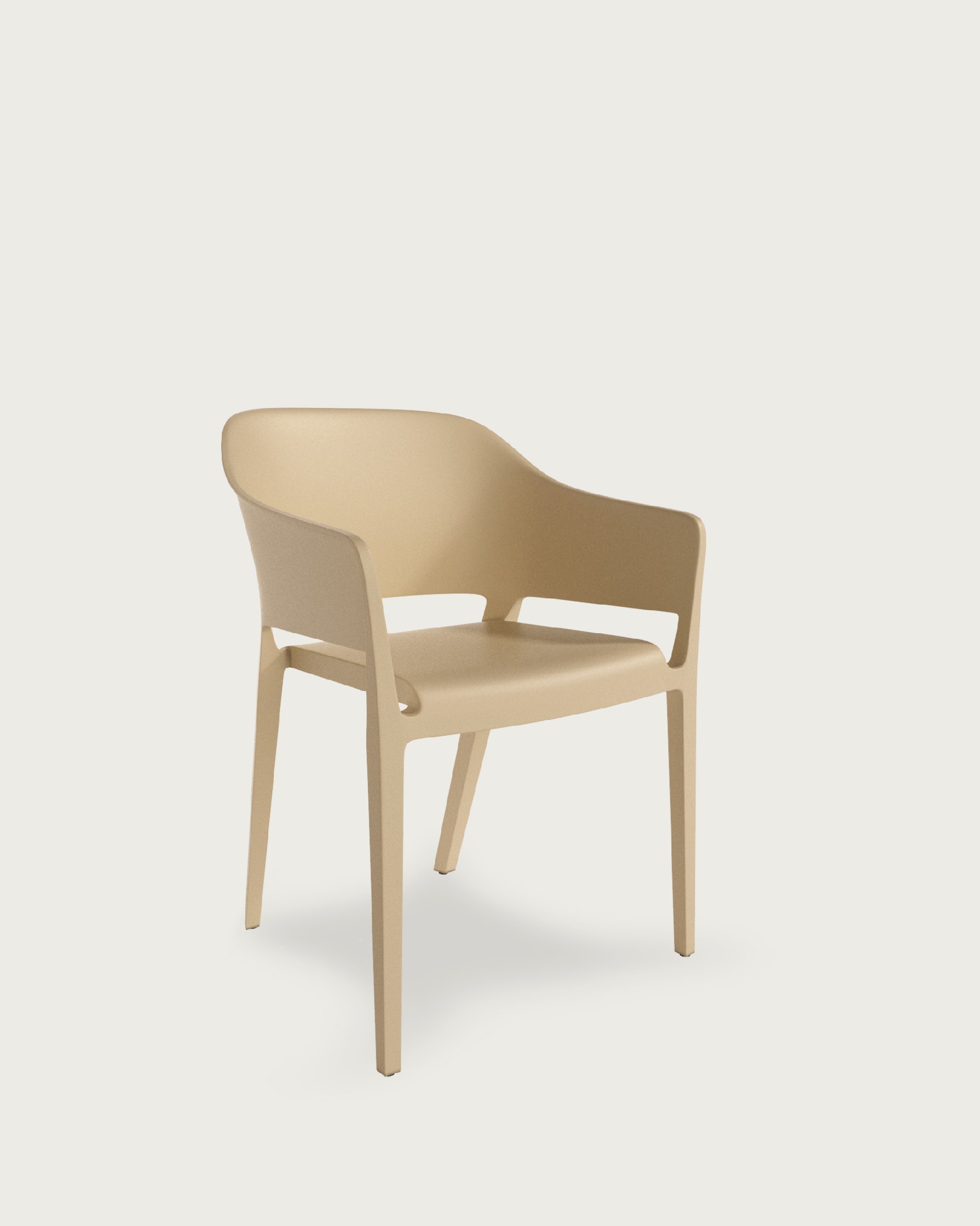 Chaise Valeta en polypropylène sable