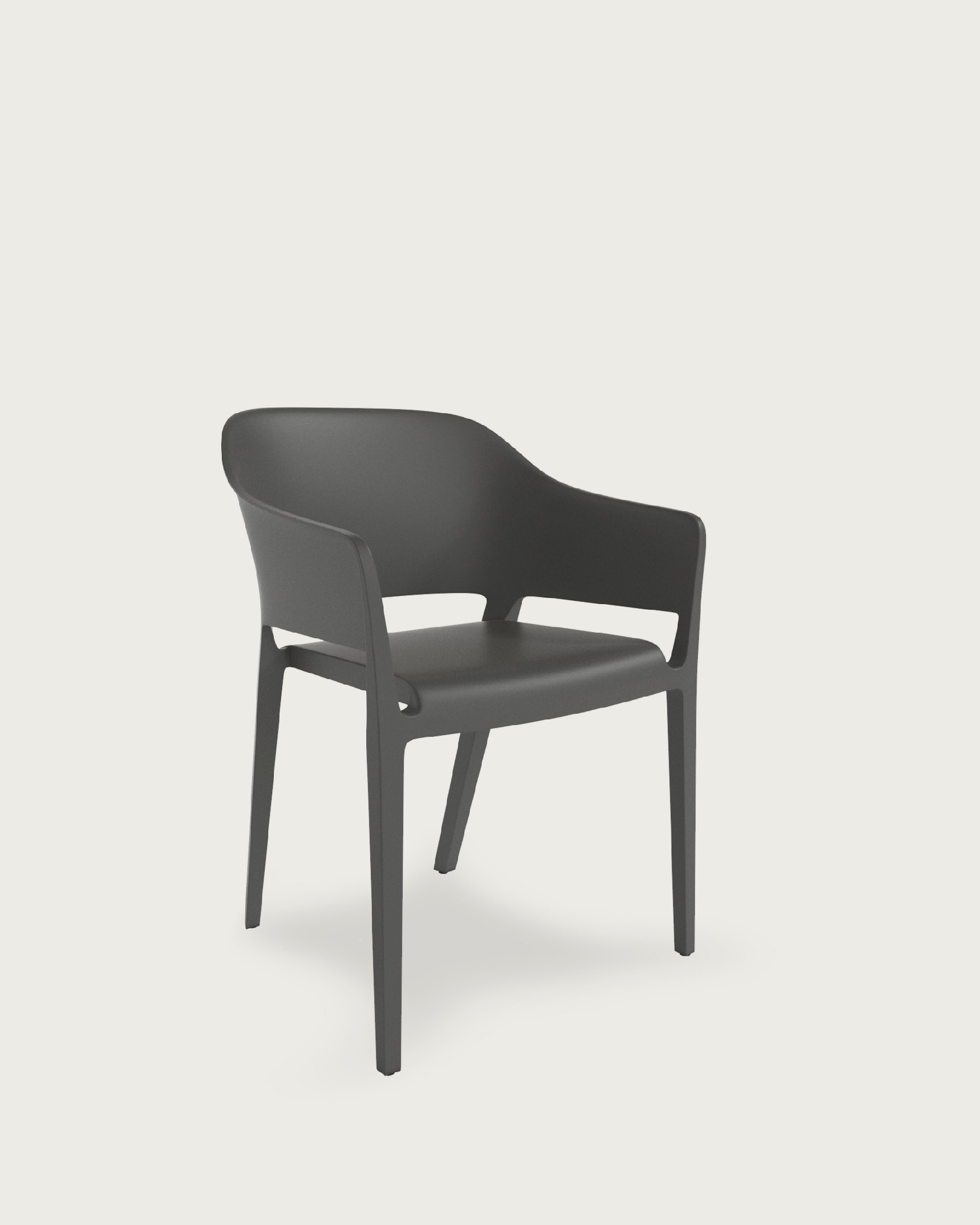Valeta graphite polypropylene chair