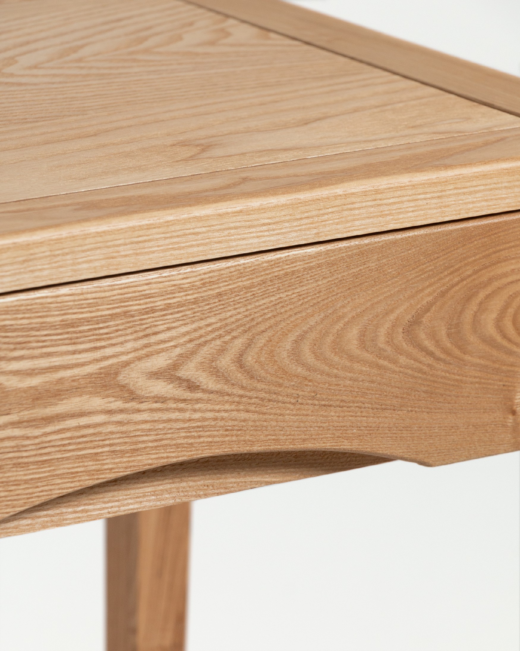 Vedia bedside table with 1 drawer in natural ash 45 x 35 cm