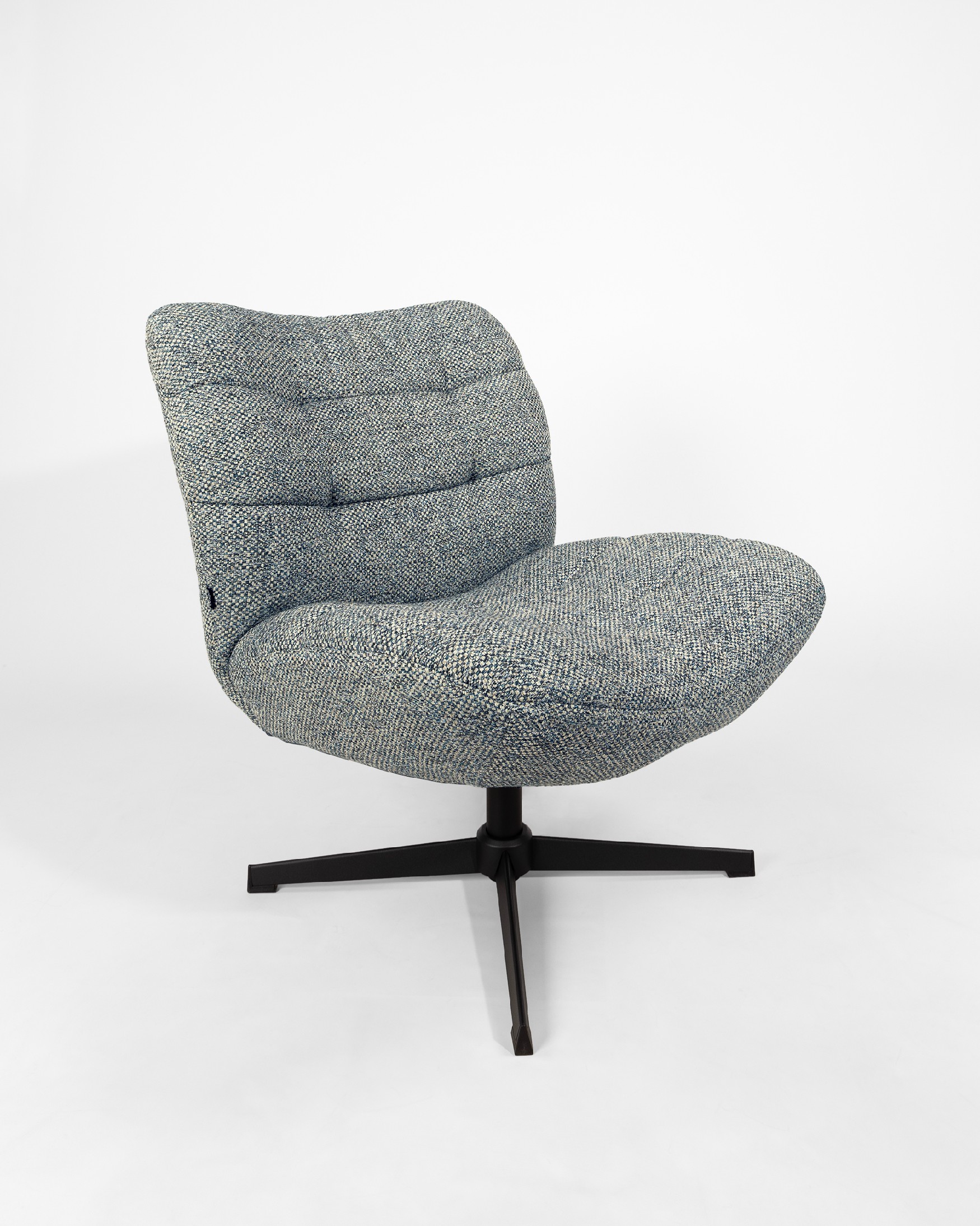 Swivel armchair 360º Vega with blue upholstery