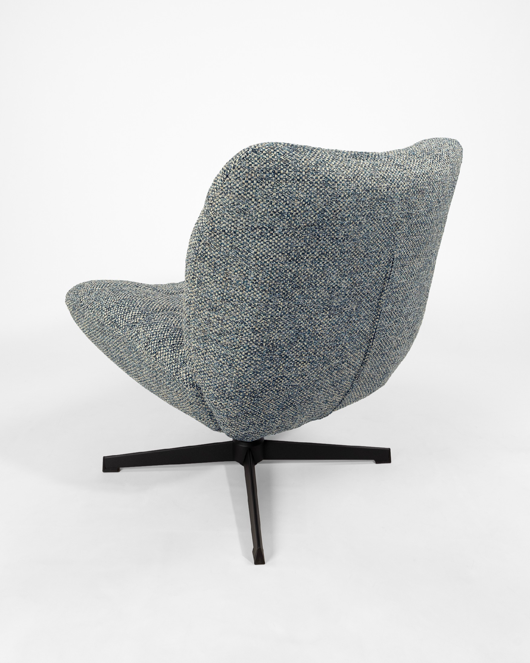 Swivel armchair 360º Vega with blue upholstery