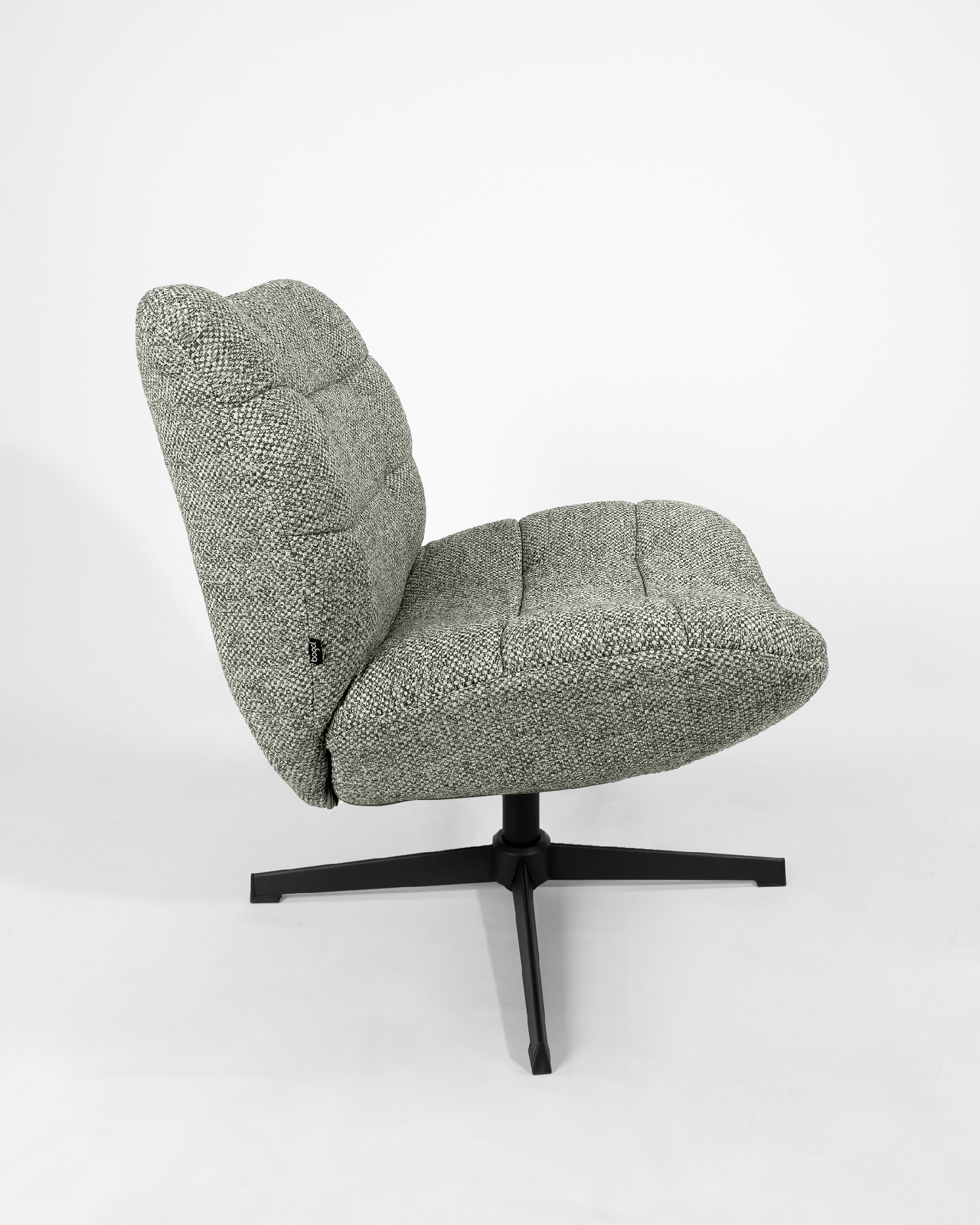 360º Swivel Armchair Vega with gray upholstery