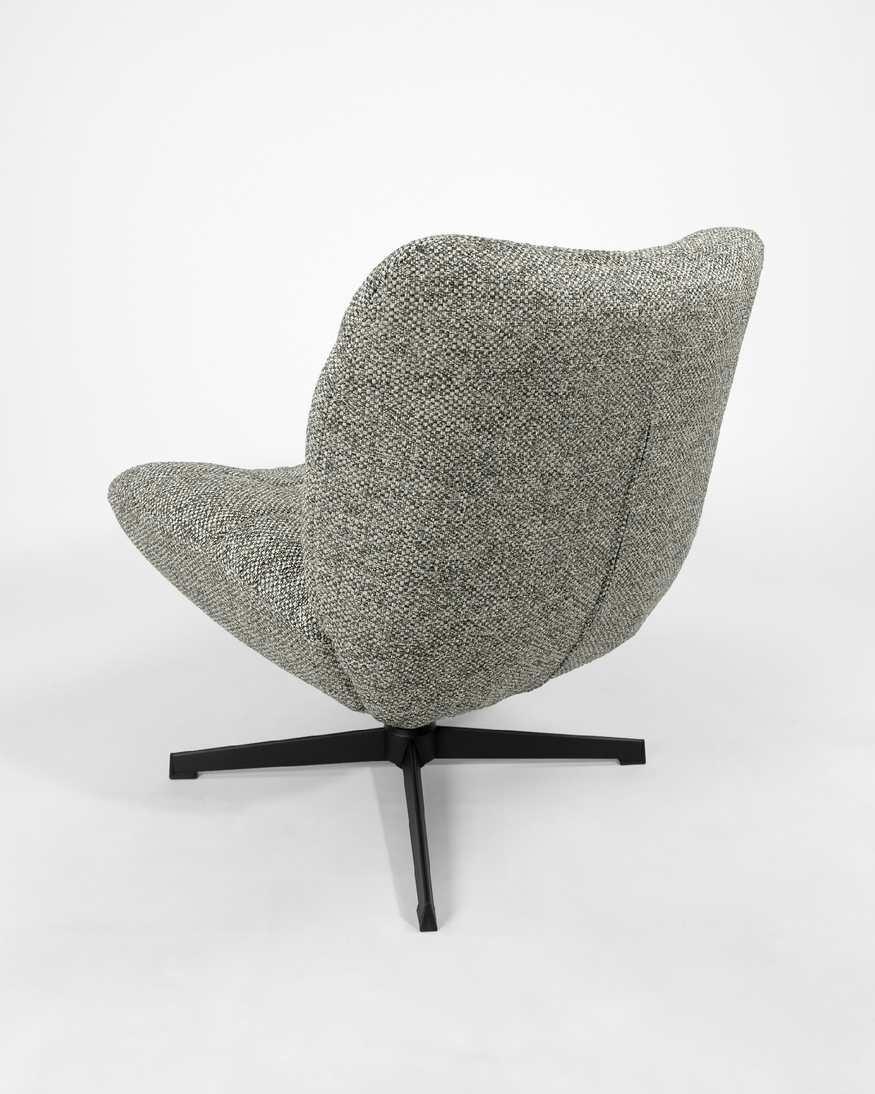 360º Swivel Armchair Vega with gray upholstery