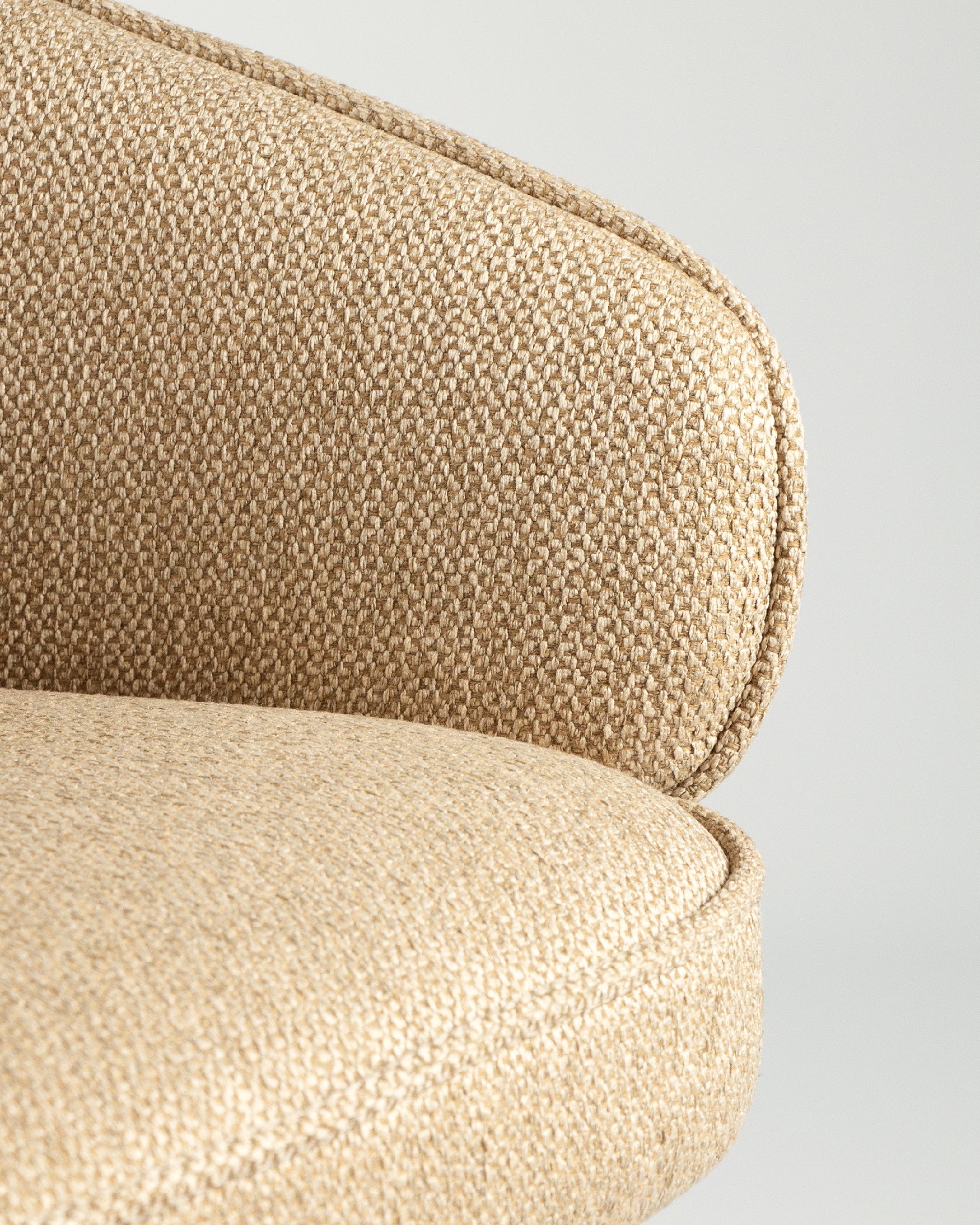 Verona chair with mustard upholstery and black metal legs