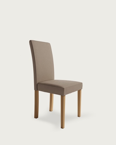 Tapizado Marrón - Patas Madera