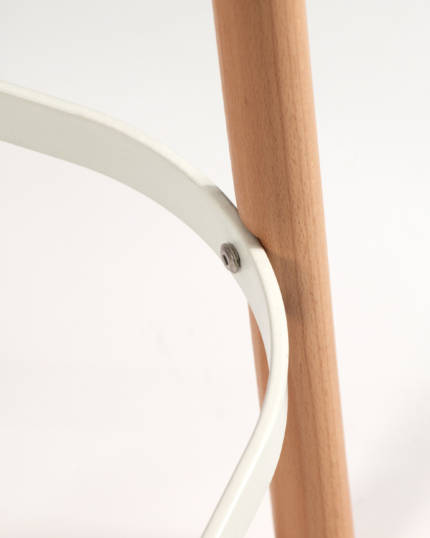 Visby stool wood/white
