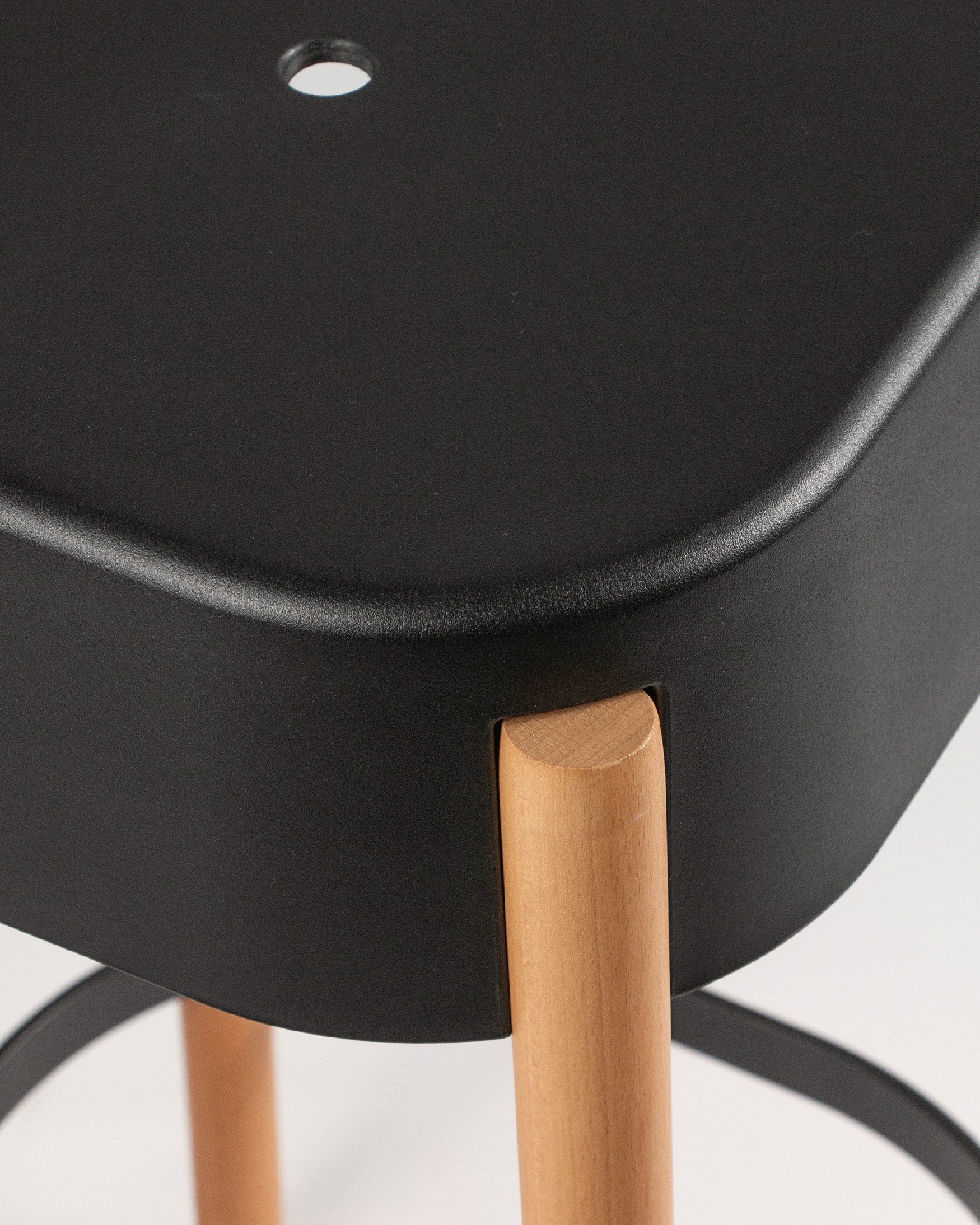 Visby stool wood/graphite