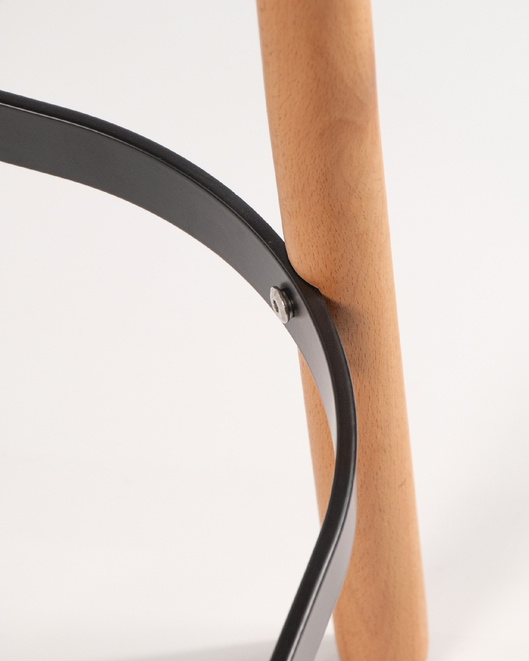 Visby stool wood/graphite