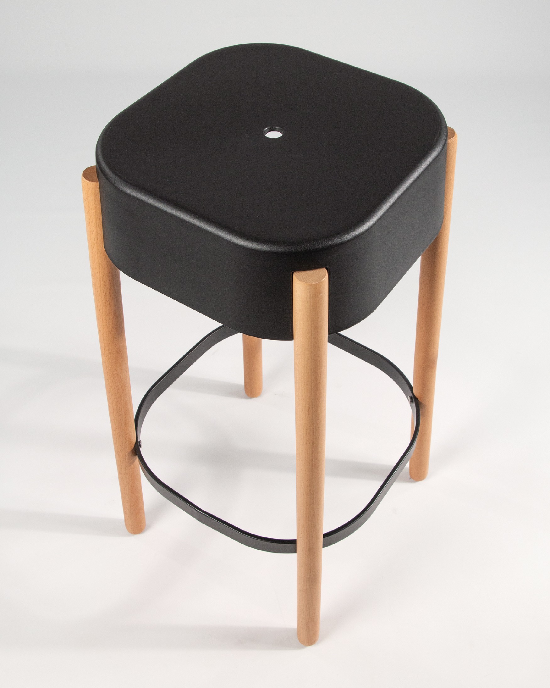 Visby stool wood/graphite