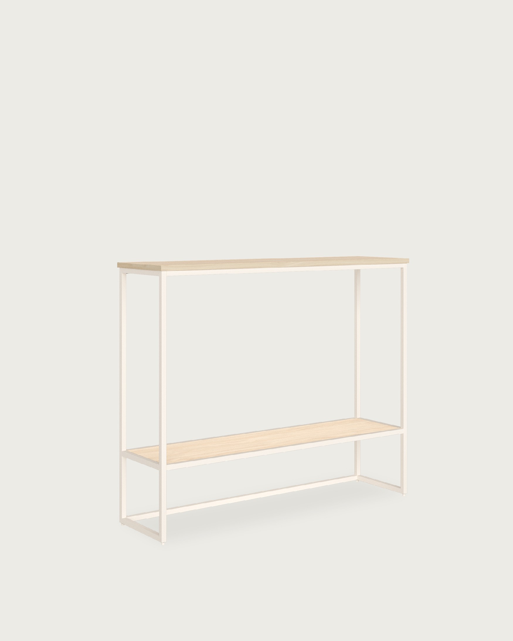 Zenit melamine receiver in alpine and ivory structure, 90 x 26 x 77 cm