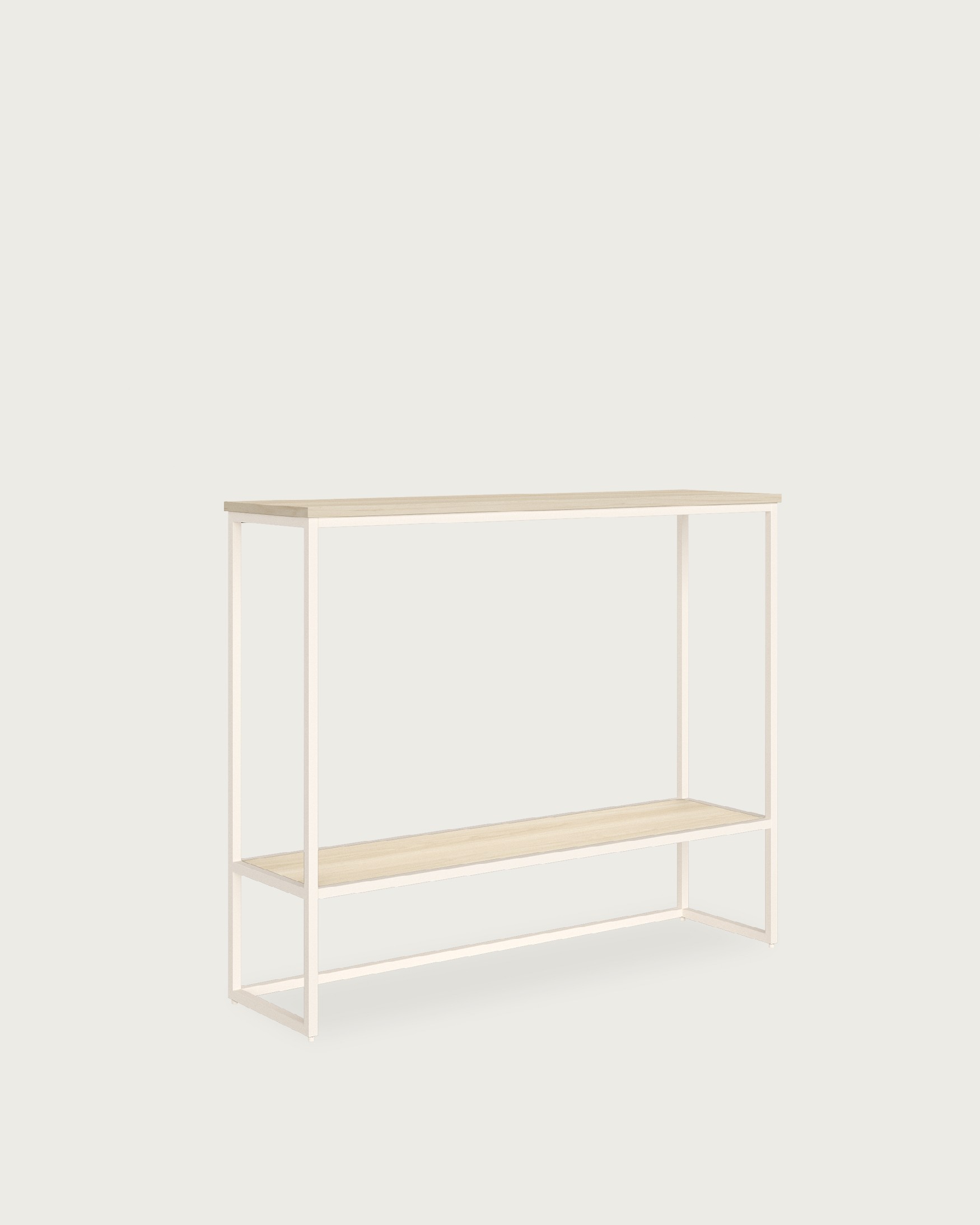 Zenith melamine oak receiver with ivory structure, 90 x 26 x 77 cm