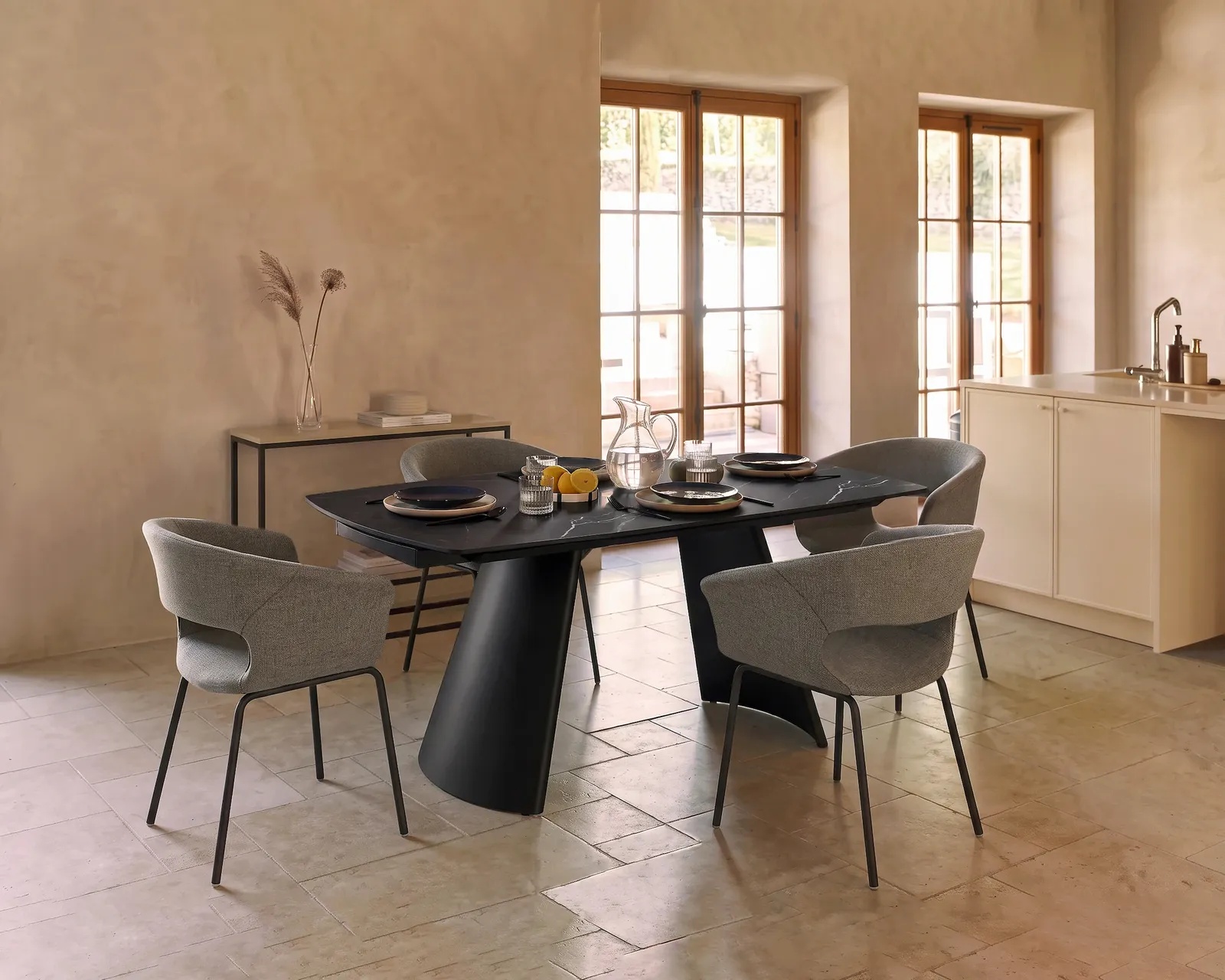 Ceramic Dining Room - Warm Modern Minimalism