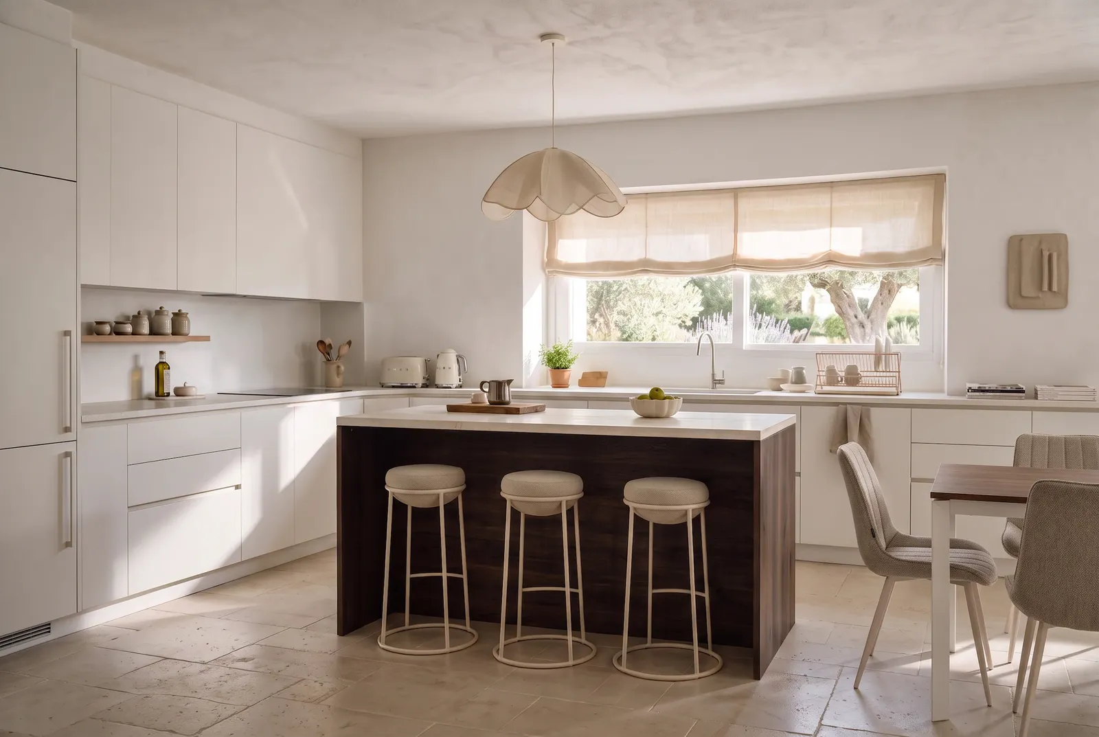 Contemporary Japandi-style kitchen